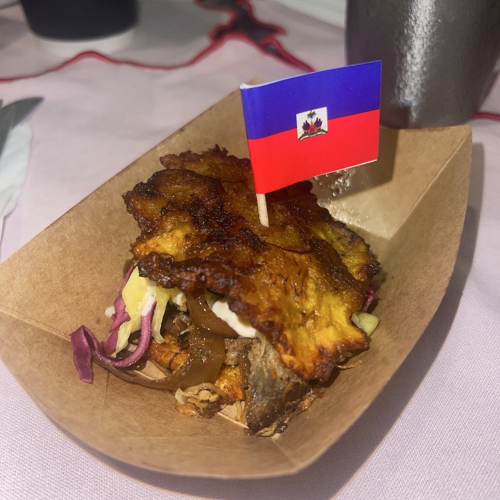 Elite Event: Bunnan - Sandwich - griot, pikliz, red cabbage slaw, and caramelized onions - Yelp Events Near Me - Brooklyn, New York Elite Event: Bunnan - Sandwich - griot, pikliz, red cabbage slaw, and caramelized onions - Yelp Events Near Me - Brooklyn, New York