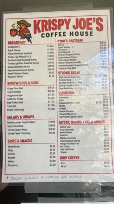 Menu photo 2 Krispy Joe's Emeryville, CA Menu photo 2 Krispy Joe's Emeryville, CA