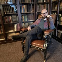 Carpenters' Hall - More books, antique leather seating and more books.