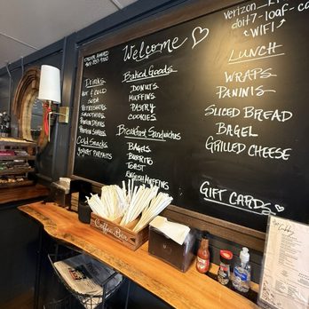 The Coffee Cubby - Interior shot/Menu - Coffee & Tea Near Me - Manville, Rhode Island