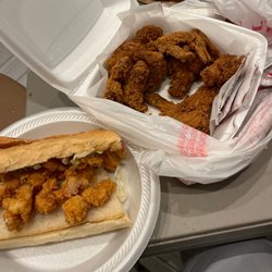 Gentilly Wings & Seafood - Shrimp poboy was over stuffed with shrimp, delicious! definitely coming back