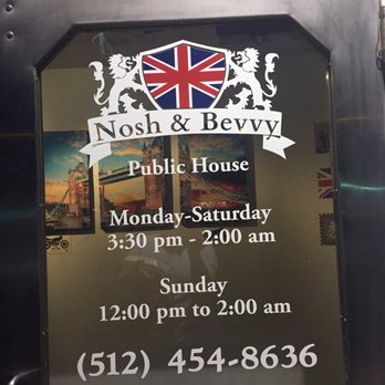 Nosh & Bevvy - Front door - Gastropubs Near Me - Austin, Texas Nosh & Bevvy - Front door - Gastropubs Near Me - Austin, Texas