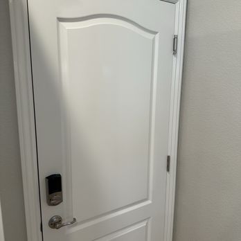 Straight Edge Painting - Finished doors. - Painters Near Me