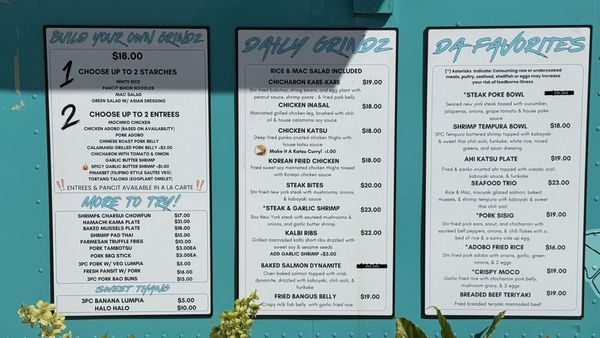 Menu photo 7 Da Soriano Grindz Kahului, HI
