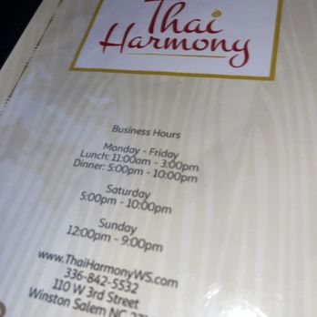 Thai Harmony - Sushi Bars Near Me - Winston-Salem, North Carolina Thai Harmony - Sushi Bars Near Me - Winston-Salem, North Carolina