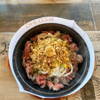 Sizzling Lunch - garlic beef udon - Steakhouses Near Me - Cupertino, California