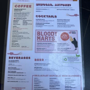 Breakfast Republic - Drinks - Breakfast & Brunch Near Me - San Diego, California Breakfast Republic - Drinks - Breakfast & Brunch Near Me - San Diego, California