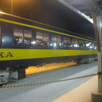 Alaska Railroad - The Alaska Railroad train after it arrived in Fairbanks - Trains Near Me - Anchorage, Alaska Alaska Railroad - The Alaska Railroad train after it arrived in Fairbanks - Trains Near Me - Anchorage, Alaska