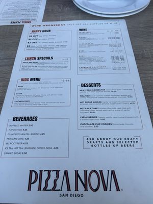 Menu photo 7 Pizza Nova San Diego, CA