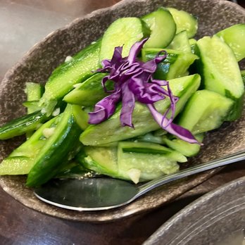 Dumpling Hours - Cucumber Salad with Crushed Garlic - Dim Sum Near Me - Brentwood, California Dumpling Hours - Cucumber Salad with Crushed Garlic - Dim Sum Near Me - Brentwood, California