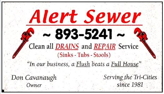 Slide of Alert Sewer Cleaners