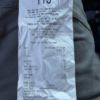 McDonald's - Ridiculous any other location you ask for sauce no issue here they charge u a dollar if you dont have change - Fast Food Near Me - San Jose, California McDonald's - Ridiculous any other location you ask for sauce no issue here they charge u a dollar if you dont have change - Fast Food Near Me - San Jose, California