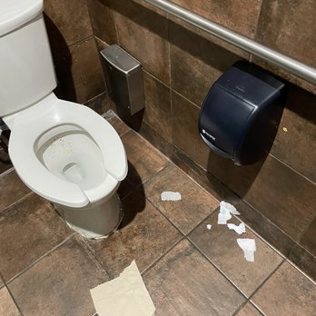 Wingstop - Messy and dirty bathroom. - Chicken Wings Near Me - Oceanside, California Wingstop - Messy and dirty bathroom. - Chicken Wings Near Me - Oceanside, California