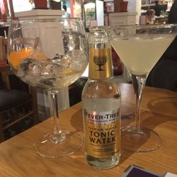 Alessandro's - Fever Tree G&T  and a Martini