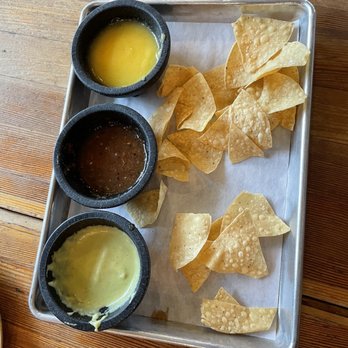 Tacos Tequila Whiskey - Creamy avocado, molcajete, mango habanero salsas - Whiskey Bars Near Me - Denver, Colorado