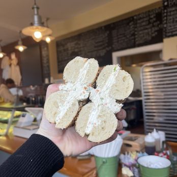 The Old Post Office Bagel Shop - Everything bagel with veggie cream cheese - Bagels Near Me - Block Island, Rhode Island The Old Post Office Bagel Shop - Everything bagel with veggie cream cheese - Bagels Near Me - Block Island, Rhode Island