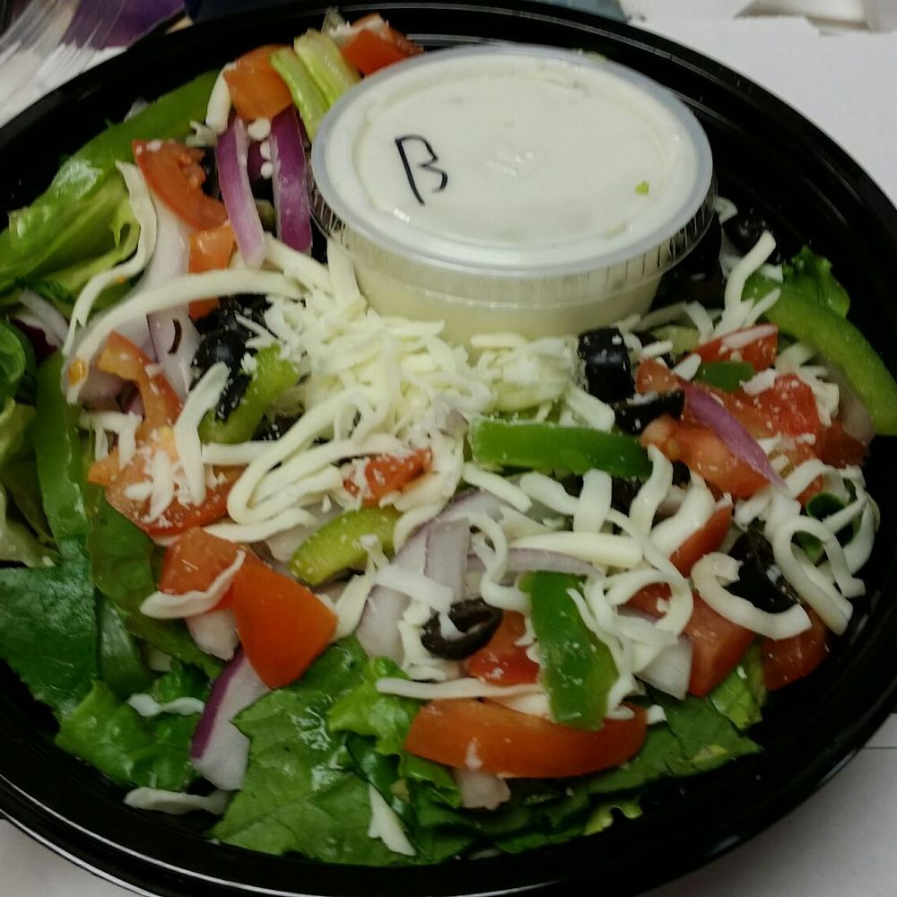 Blackjack Pizza - Garden Salad with Bleu Cheese dressing - Pizza Near Me - Cheyenne, Wyoming Blackjack Pizza - Garden Salad with Bleu Cheese dressing - Pizza Near Me - Cheyenne, Wyoming
