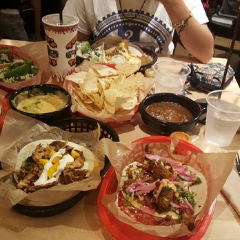 Torchy's Tacos - I ordered the brush fire taco and the creeper taco! We also all split chips and salsa and queso! - Tex-Mex Near Me - Allen, Texas