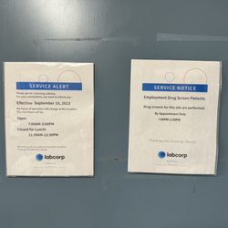 Labcorp - Hours posted as of 12-December 2023.