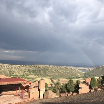 Red Rocks Amphitheatre - Sightseeing and a rainbow after light rain - Music Venues Near Me - Morrison, Colorado Red Rocks Amphitheatre - Sightseeing and a rainbow after light rain - Music Venues Near Me - Morrison, Colorado
