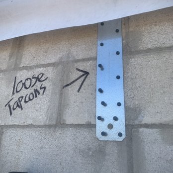 Shaw Inspection Services - Structural Straps not installed properly - Home Inspectors Near Me Shaw Inspection Services - Structural Straps not installed properly - Home Inspectors Near Me
