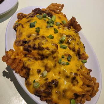 Corvette Diner - Chili Cheez Waffle Fries - Diners Near Me - San Diego, California Corvette Diner - Chili Cheez Waffle Fries - Diners Near Me - San Diego, California