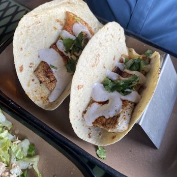 4th Street Fillin Station - Mahi blackened tacos no slaw. 16 bucks. - New American Near Me - Cocoa Beach, Florida 4th Street Fillin Station - Mahi blackened tacos no slaw. 16 bucks. - New American Near Me - Cocoa Beach, Florida