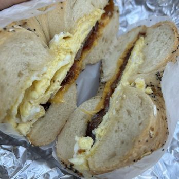 Bagel World - Egg Sandwich on a Bagel - Bagels Near Me - Brooklyn, New York Bagel World - Egg Sandwich on a Bagel - Bagels Near Me - Brooklyn, New York