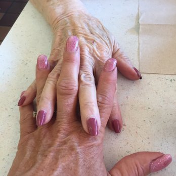 Princess Nails - My fresh set of acrylics, mom gets hers next!  Acrylic Nail Acrylic Nail - Nail Salons Near Me - San Ramon, California