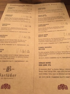 Menu photo 4 Barfüßer Hausbrauerei Ulm Ulm, BW Menu photo 4 Barfüßer Hausbrauerei Ulm Ulm, BW