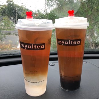 ROYALTEA - Fresh-brewed Royaltea, one with extra ice jelly, one with regular boba - Bubble Tea Near Me - Orlando, Florida ROYALTEA - Fresh-brewed Royaltea, one with extra ice jelly, one with regular boba - Bubble Tea Near Me - Orlando, Florida