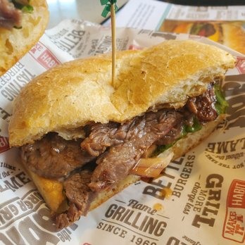 Habit Burger & Grill - TENDERLOIN STEAK SANDWICH is really good! - Salad Near Me - San Rafael, California Habit Burger & Grill - TENDERLOIN STEAK SANDWICH is really good! - Salad Near Me - San Rafael, California