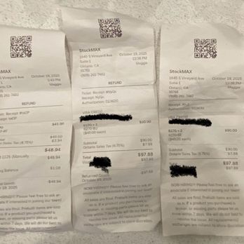 StockMAX - Receipts - Furniture Stores Near Me - Ontario, California StockMAX - Receipts - Furniture Stores Near Me - Ontario, California