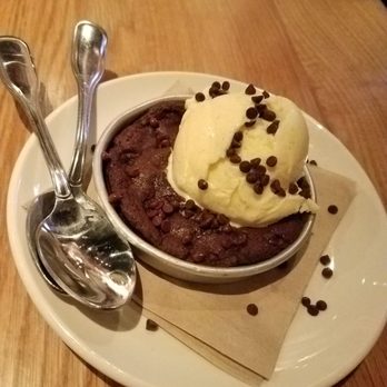 BJ's Restaurant & Brewhouse - Triple choclate pizookie with vanilla ice cream - Breweries Near Me - Phoenix, Arizona BJ's Restaurant & Brewhouse - Triple choclate pizookie with vanilla ice cream - Breweries Near Me - Phoenix, Arizona