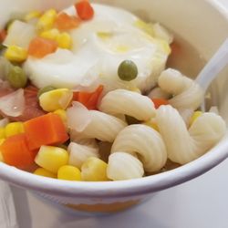 麥當勞 - Close up of the macaroni in the soup