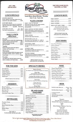 Menu photo 4 Harbor Seafood & Oyster Bar Kenner, LA