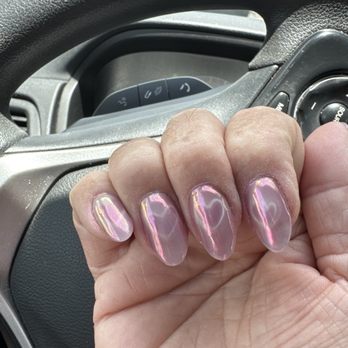 Allstar Nails - Nails with cat eye hearts finished with chrome. - Nail Salons Near Me - Bradenton, Florida Allstar Nails - Nails with cat eye hearts finished with chrome. - Nail Salons Near Me - Bradenton, Florida
