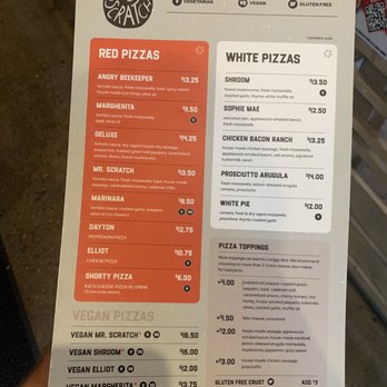 Old Scratch Pizza - Menu - Pizza Near Me - Dayton, Ohio