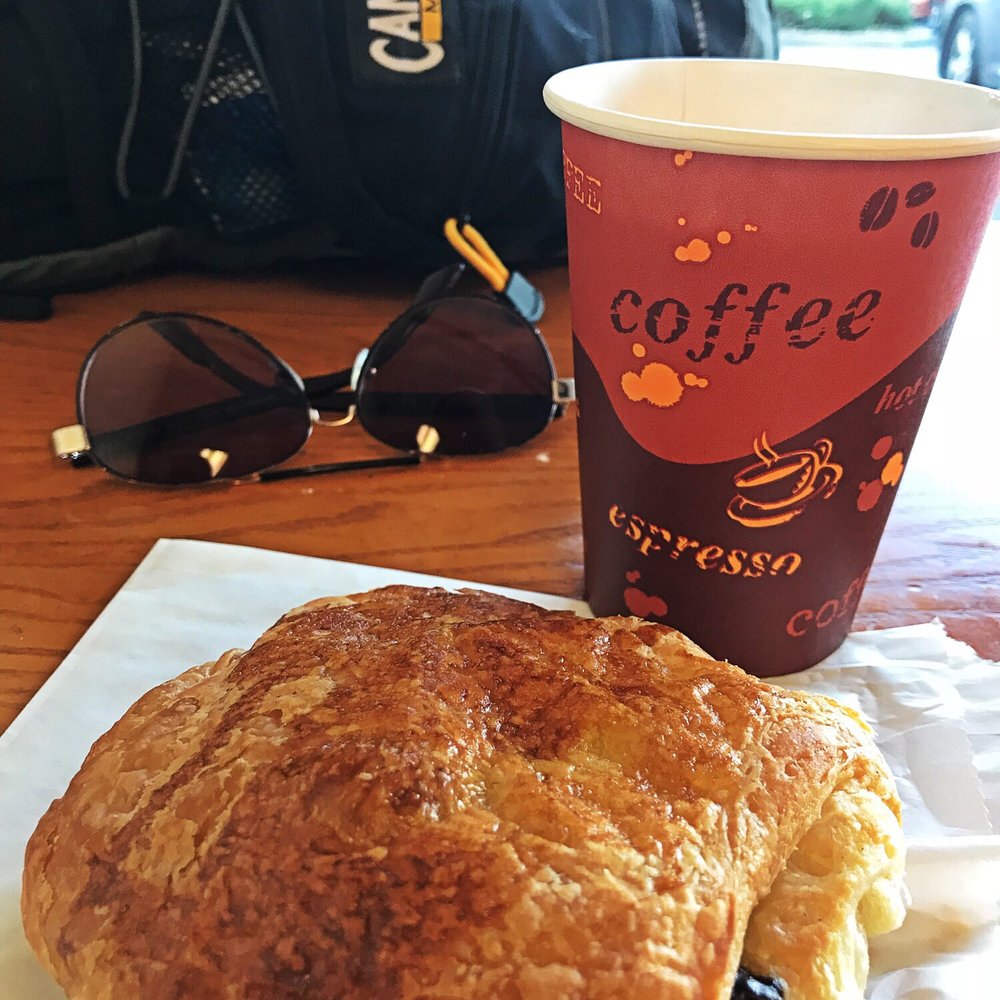 Chocolate Croissant & Classic Cup of Joe! Take the first train to Clarksville ;)