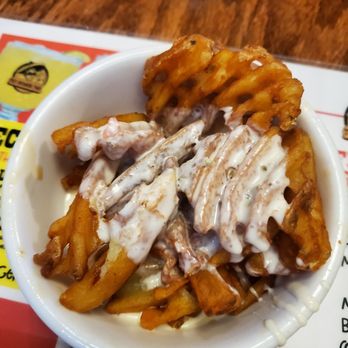The Drunken Taco - Fries with queso - charged extra for this tiny bowl - Tacos Near Me - Gulfport, Florida The Drunken Taco - Fries with queso - charged extra for this tiny bowl - Tacos Near Me - Gulfport, Florida