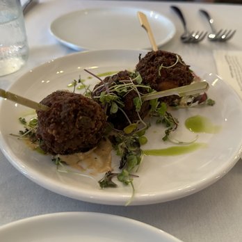 Restaurant Beatrice - Fried crawfish balls with remoulade - one of the few items we truly enjoyed. - Cajun/Creole Near Me - Dallas, Texas Restaurant Beatrice - Fried crawfish balls with remoulade - one of the few items we truly enjoyed. - Cajun/Creole Near Me - Dallas, Texas