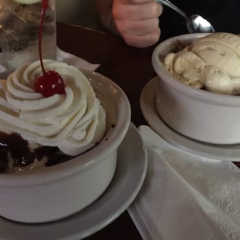 The Hardcover Restaurant - Hot fudge brownie sundae with ice cream and whipped cream and the warm apple crisp with ice cream and whipped cream. Delish!! - Steakhouses Near Me - Danvers, Massachusetts The Hardcover Restaurant - Hot fudge brownie sundae with ice cream and whipped cream and the warm apple crisp with ice cream and whipped cream. Delish!! - Steakhouses Near Me - Danvers, Massachusetts