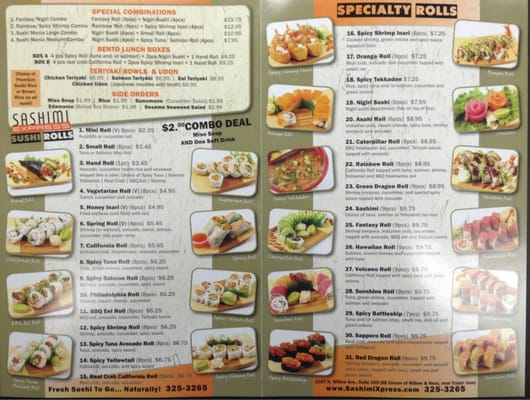 Menu photo 7 Sashimi Express Clovis, CA