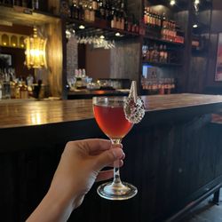 Pleasure Mountain - Don't remember the name but the server said it's like a Manhattan and was very good.