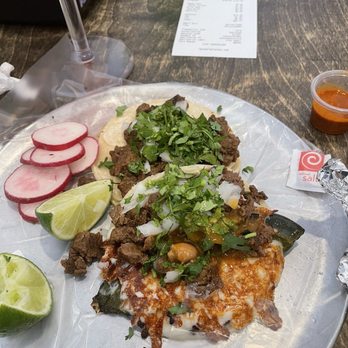 Tacos El Metate - Two asada tacos one poblano tacos - Tacos Near Me - Aurora, Colorado Tacos El Metate - Two asada tacos one poblano tacos - Tacos Near Me - Aurora, Colorado