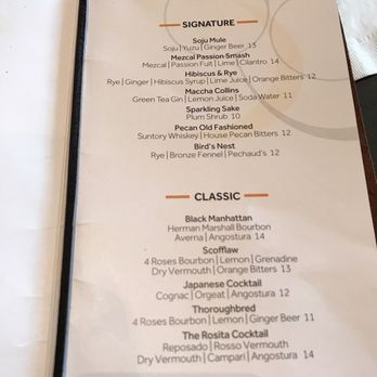 Whiskey Moon - The menu - Cocktail Bars Near Me - Plano, Texas