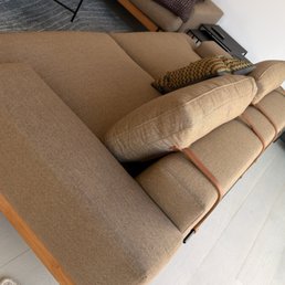 Reupholstered couches done perfectly! Reupholstered couches done perfectly!