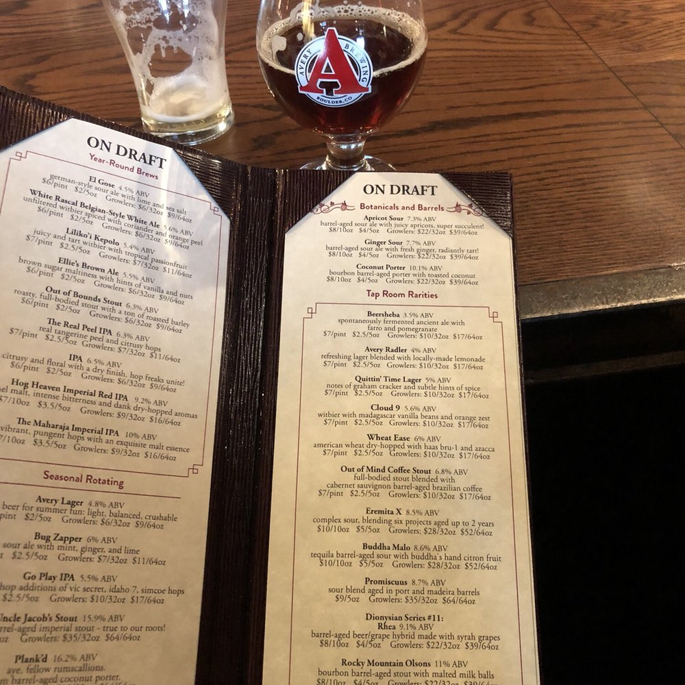 Avery Brewing - Bourbon barrel reverend - revere this nectar of the Gods! - Breweries Near Me - Boulder, Colorado