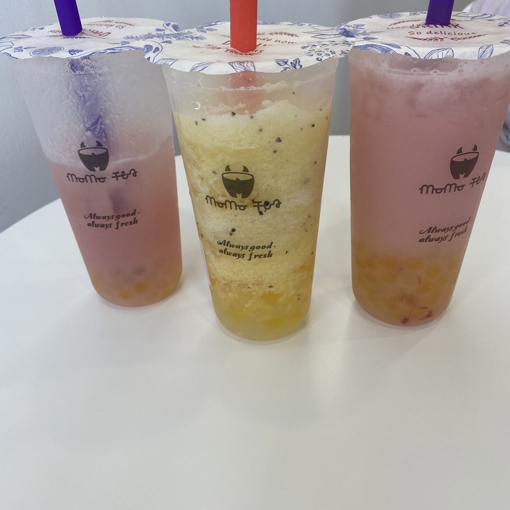 Passion Fruit Slushy and Strawberry Slushy Passion Fruit Slushy and Strawberry Slushy