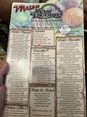 Menu photo 6 Meson San Pedro Mexican Restaurant Sparta, TN Menu photo 6 Meson San Pedro Mexican Restaurant Sparta, TN